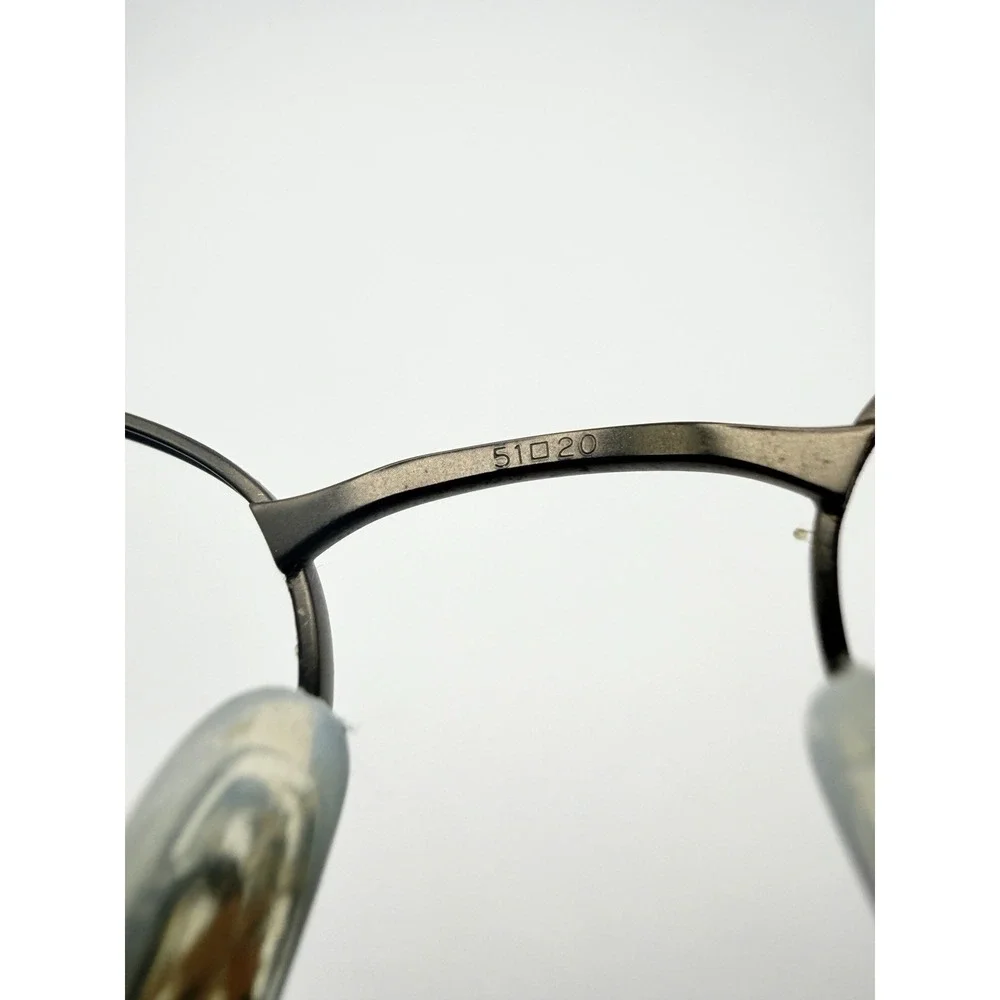 Marchon Stratus Havana/Antique Round Tortoise Eyeglasses Frames Only 51-20-140